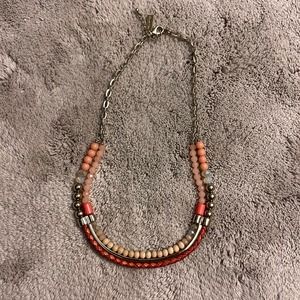 peach statement necklace